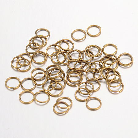 Iron Open Jump Rings IFIN-A018-6mm-AB-NF-1