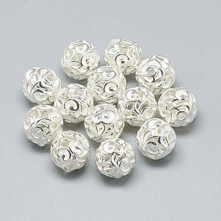 925 Sterling Silver Beads STER-T002-279S-1