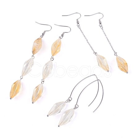 Acrylic Beads Dangle Earrings Sets EJEW-JE02815-1