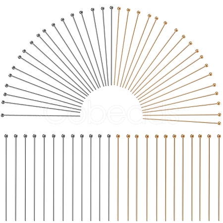SUNNYCLUE 240Pcs 2 Styles 304 Stainless Steel Ball Head Pins STAS-SC0007-73-1