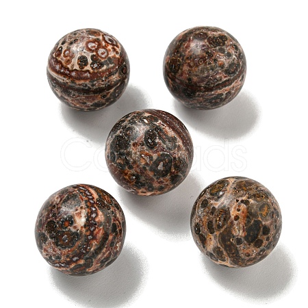 Natural Leopard Skin Jasper Round Ball Figurines Statues for Home Office Desktop Decoration G-P532-02A-20-1