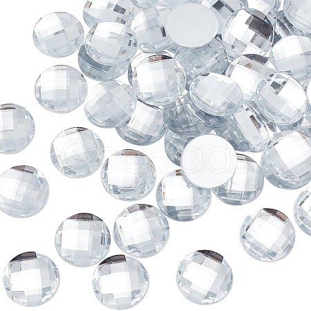 Fingerinspire 60Pcs Acrylic Faceted Cabochons OACR-FG0001-06-1