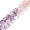 Natural Rose Quartz & Amethyst Beads Strands, Nuggets, Tumbled Stone, 5~14x4~10x4~8mm, Hole: 0.8~1mm, about 45~59pcs/strand, 15.75~16.34 inch(40~41.5cm)