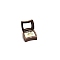 Wooden Ring Boxes, with Magnetic Clasp and Clear Window, Rectangle, White, 5x4.5cm