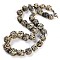 Natural Dalmatian Jasper Nuggets Beaded Necklaces for Women Men, 20.08~21.26 inch(51~54cm)