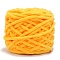 Soft Crocheting Polyester Yarn, Thick Knitting Yarn for Scarf, Bag, Cushion Making, Orange, 7mm, about 43.74 Yards(40m)/Skein