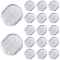 SOFPLATE 120Pcs Comfort Silicone Earring Pads, Clip on Earring Cushions, for Clip-on Earrings, Clear, 10x9x2mm, Hole: 8.5x1mm