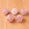 Natural Rose Quartz Carved Healing Universe Stone, Reiki Energy Stone Display Decorations, for Home Feng Shui Ornament, 20mm