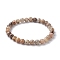 Natural Feldspar Round Beaded Stretch Bracelets, Inner Diameter: 2-1/4 inch(5.7cm)