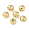 CCB Plastic Beads, Faceted, Round, Golden, 9mm, Hole: 1.8mm