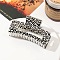 Plastic Claw Hair Clips for Women Girls, Leopard, 85x48x40mm