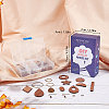 SUNNYCLUE DIY Walnut Wood & CCB Plastic Pendants Dangle Earring Making Kits DIY-SC0012-43AB-7