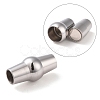 Tarnish Resistant 304 Stainless Steel Magnetic Clasps with Glue-in Ends STAS-K006-09C-4mm-1