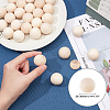 Natural Wooden Round Ball WOOD-PH0008-93-30mm-2