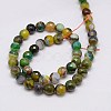 Natural Striped Agate/Banded Agate Beads Strands G-G581-8mm-24-2