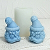 3D Dancing Lion Head DIY Food Grade Silicone Statue Candle Molds PW-WG99762-01-3