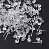 100Pcs Plastic Stud Earring Findings KY-FS0001-04-3