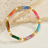 Bohemian Style Colorful Mixed Stone Beaded Stretch Bracelets for Women AC6424-2