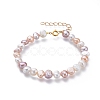 Natural Freshwater Pearl Beaded Bracelets Sets BJEW-JB05122-6