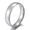304 Stainless Steel Flat Plain Band Rings STAS-I160-A-P-1