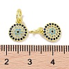 Real 18K Gold Plated Brass Micro Pave Cubic Zirconia Pendants KK-L209-039G-09-3