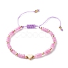 Handmade Evil Eye Lampwork Round Beads Stretch Bracelet Set for Teen Girl Women BJEW-JB07001-8