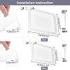 Nbeads 2 Sets 2 Style Rectangle Acrylic Photo Frame AJEW-NB0003-82-6