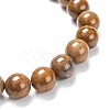 Natural Gemstone Stretch Beaded Bracelets G-A185-01I-3