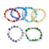 Natural Agate Beads Stretch Bracelets BJEW-JB04151-1