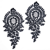 Polyester Embroidery Flower Lace Appliques DIY-WH0409-61-1