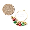 Christmas Brass Bell Wine Glass Charms AJEW-JO00257-5