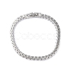 Cubic Zirconia Tennis Bracelet BJEW-L652-24P-02-2