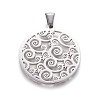 Non-Tarnish 304 Stainless Steel Pendants STAS-F219-01P-1