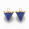 Dyed & Synthetic Lapis Lazuli Charms KK-Q735-400F-1