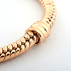 Brass European Style Bracelets for Jewelry Making KK-R031-03-4