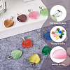 Cheriswelry 20Pcs 10 Colors Cat Eye Pendants G-CW0001-10-14