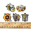 10Pcs 5 Style Halloween Printed Acrylic Pendants MACR-FS0001-44-5