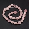 Nuggets Natural Madagascar Rose Quartz Beads Strands G-N0164-17-3