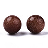 Synthetic Goldstone Beads G-R483-06-8mm-3