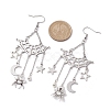 304 Stainless Steel Dangle Earrings EJEW-TA00442-3