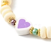 Handmade Polymer Clay Beads Stretch Bracelets BJEW-JB06432-6