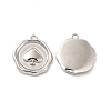 Non-Tarnish 304 Stainless Steel Pendants STAS-F284-08P-1