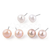 Natural Pearl Stud Earrings PEAR-N020-09C-3