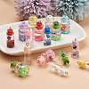 Cheriswelry 60Pcs 15 Style Wish Glass Bottle Pendants CRES-CW0001-08-10