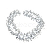 Electroplate Transparent Glass Beads Strands EGLA-M030-01A-PL04-2