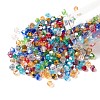 1500Pcs 15 Style Faceted Bicone Glass Beads EGLA-FS0001-03-4