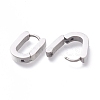 304 Stainless Steel Huggie Hoop Earrings EJEW-O099-06P-3