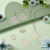 Fashewelry 40Pcs 10 Style 201 Stainless Steel Filigree Pendants STAS-FW0001-26-7