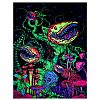 Polyester Glow in The Dark Wall Tapestry AJEW-WH0042-47C-2