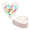 Unfinished Wood Heart Cutout Shape WOOD-WH0101-37C-1